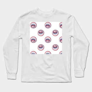 4 th of July Polka Dots Long Sleeve T-Shirt